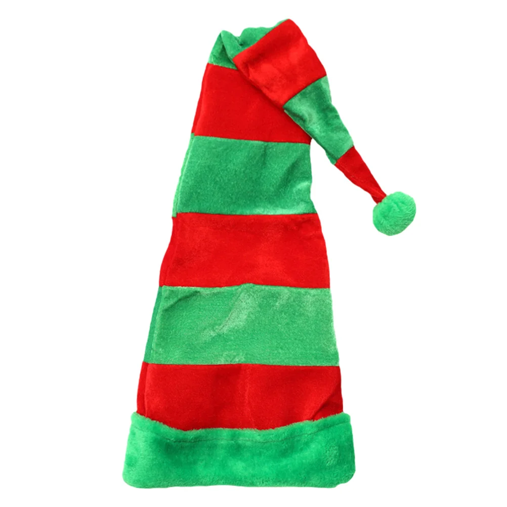 

1pc Extended Christmas Hat Xmas Lengthen Hat Party Hats Cloth Child Holiday Adornment Portable Gifts Kids Jewelry