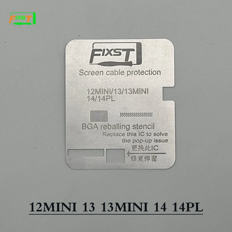 Il più nuovo FIXST 4PCS IP11-14 Series Screen Display IC BGA Reballing Stencil Template per sostituire il IC per risolvere il problema Pop-up