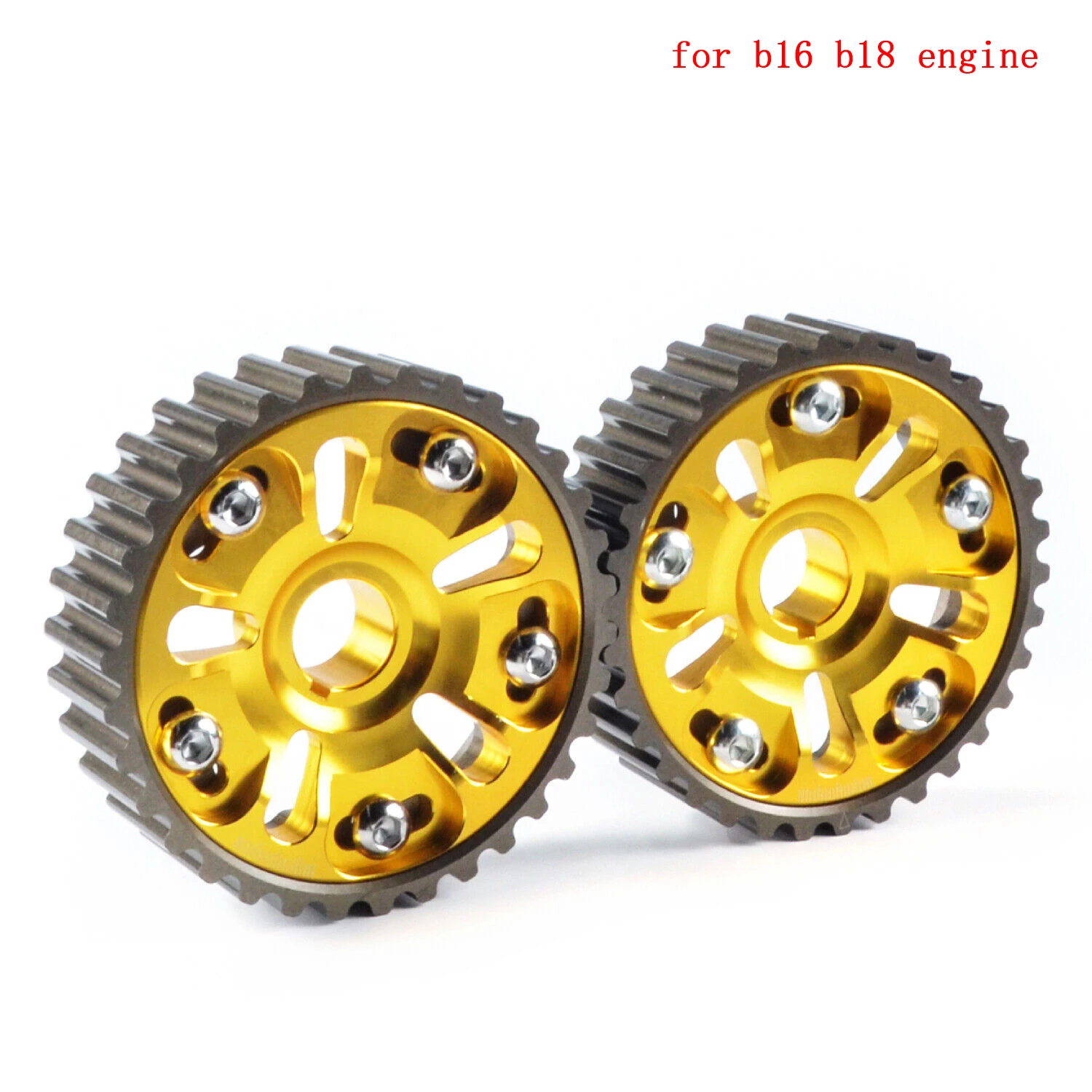 2PCS Racing Camshaft Gear Pulley For Honda Civic DOHC B16A B16A2 B18C1 Acura Integra DC2