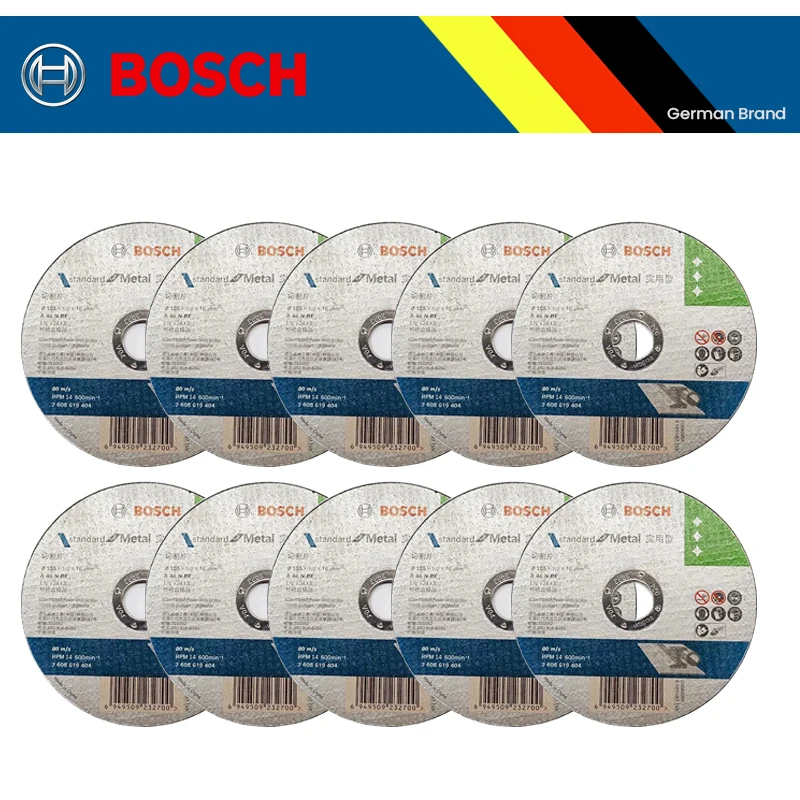 Bosch Metal Cutting Wheel 105x1.2x16mm Practical Series Disc for Angle Grinder Accessories Pipe Profile Stainless Steel 5/10PCS