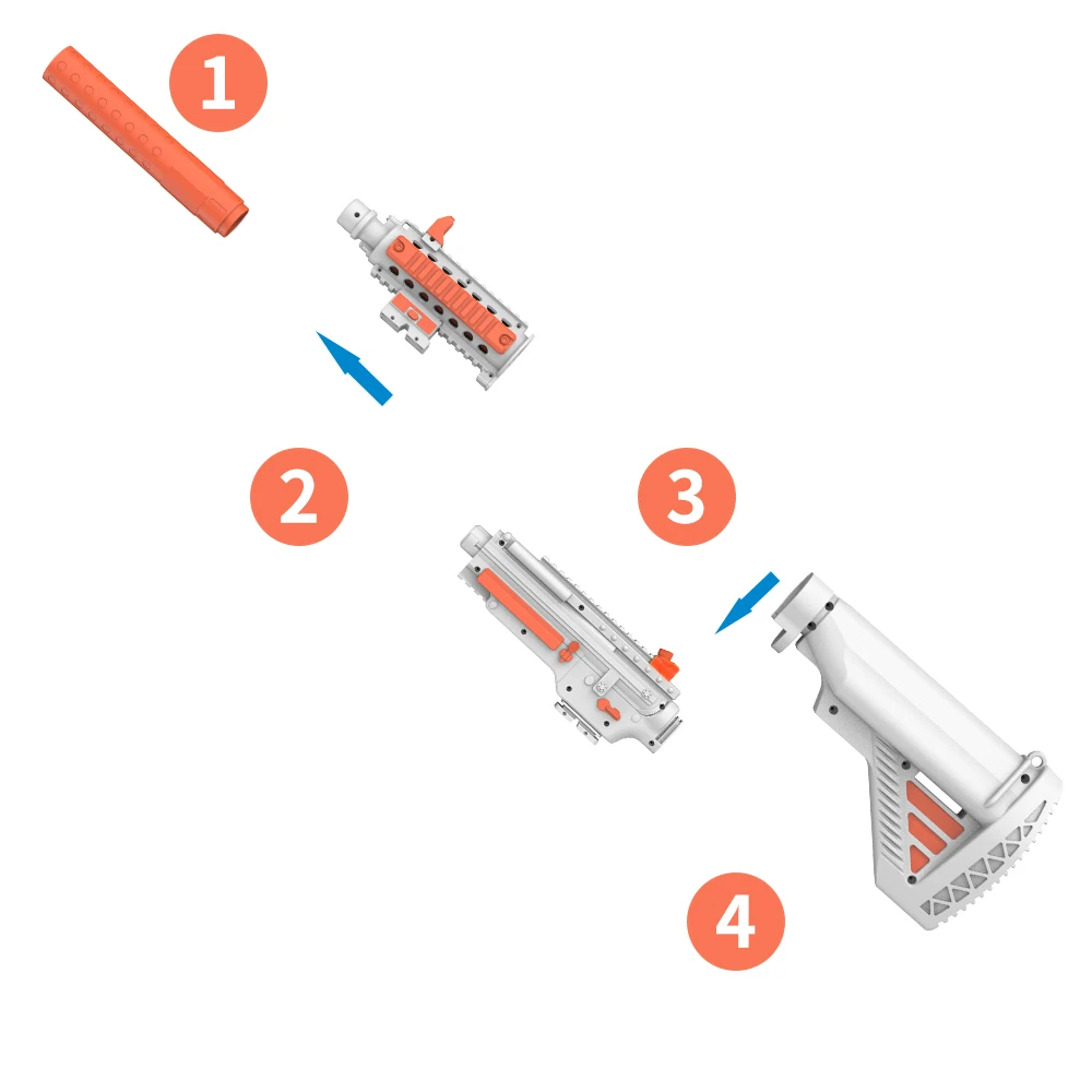 Accessori per giochi di tiro VR pistola magnetica per fucile VR per Oculus Quest 2 staffa magnetica migliorata esperienza di gioco VR