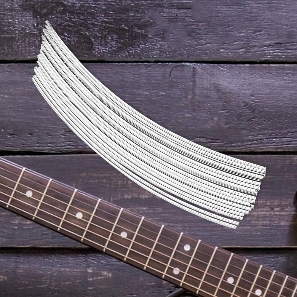 

Guitar Fret Wires Metal Durable Replacement Electric Supplies Fretwire Clear Sound Practice Performance Long Use Wear Resistance