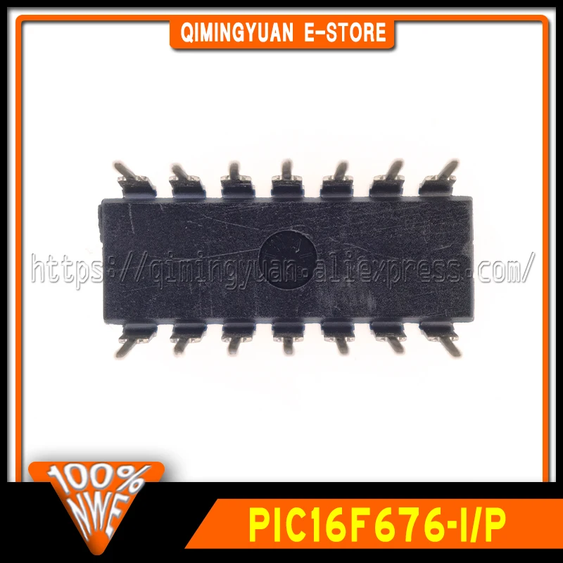 1~20PCS/LOT PIC16F676-I/P PIC16F676 IC MCU FLASH 1K W/AD DIP-14 100% New Spot stock