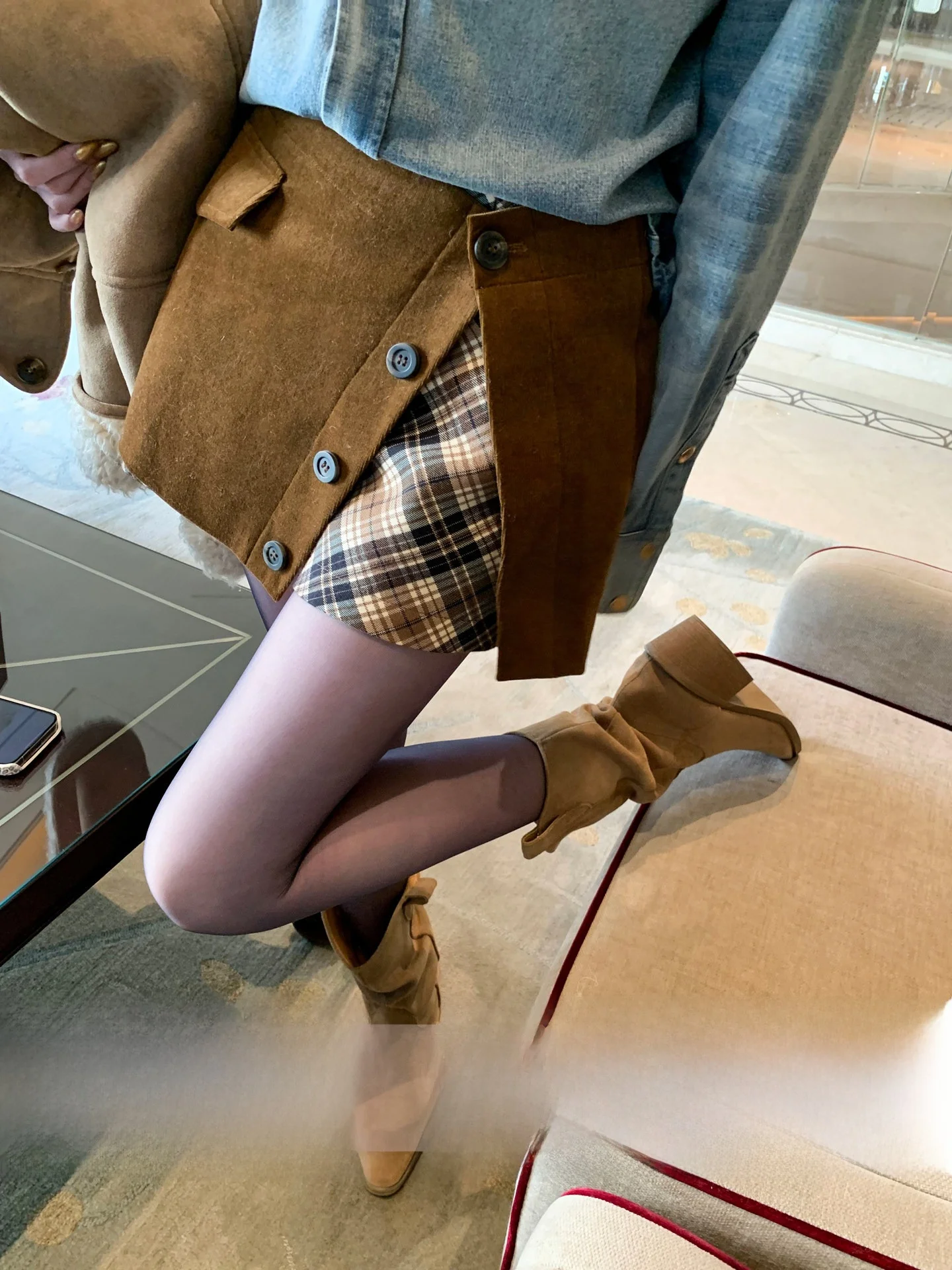 

Caramelized id Pattern Corduroy Skirt Pants Winter Casual Trousers ort Sle American Brand Aviva on Earth Women's C...