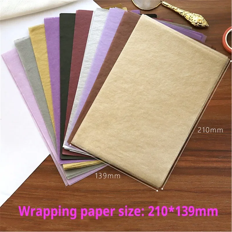 210*140mm A5 100sheets/bag Colorful Tissue Paper Wrapping Craft Paper DIY Kid Gift Folding Handmade Paper Party Decor view 4