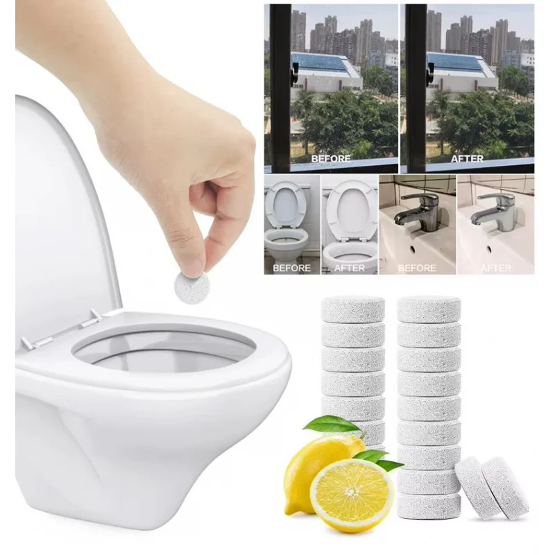 5-40pcs Multifunctional Clean Spot Effervescent Spray Cleaner Fast Remover Concentrate Lemon Home Bathroom Toilet Floor