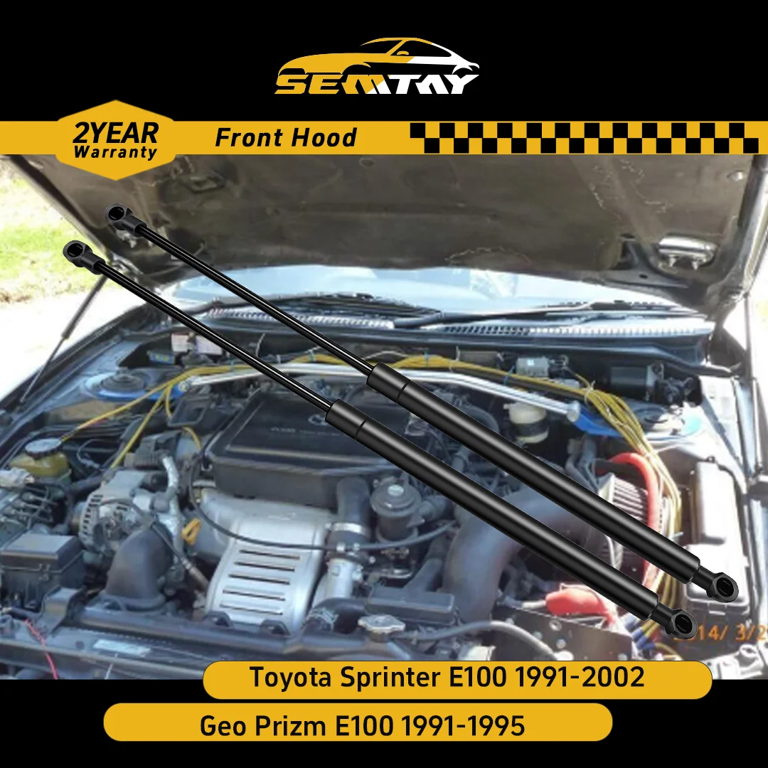 

SEMTAY Hood Struts Bonnet Lift Support Spring Damper for Geo Prizm E100 1991-1995/Toyota Sprinter E100 1991-2002 Bonnet Damper