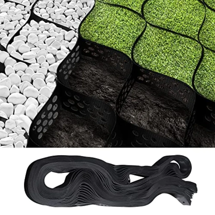 

Sfcddtlg 9.8x16.4 FT 160 sq ft Gravel Ground Grid2Inch Thick Expansion Foldable Geo Grid Driveway Stabilization GridsGeocell Gr