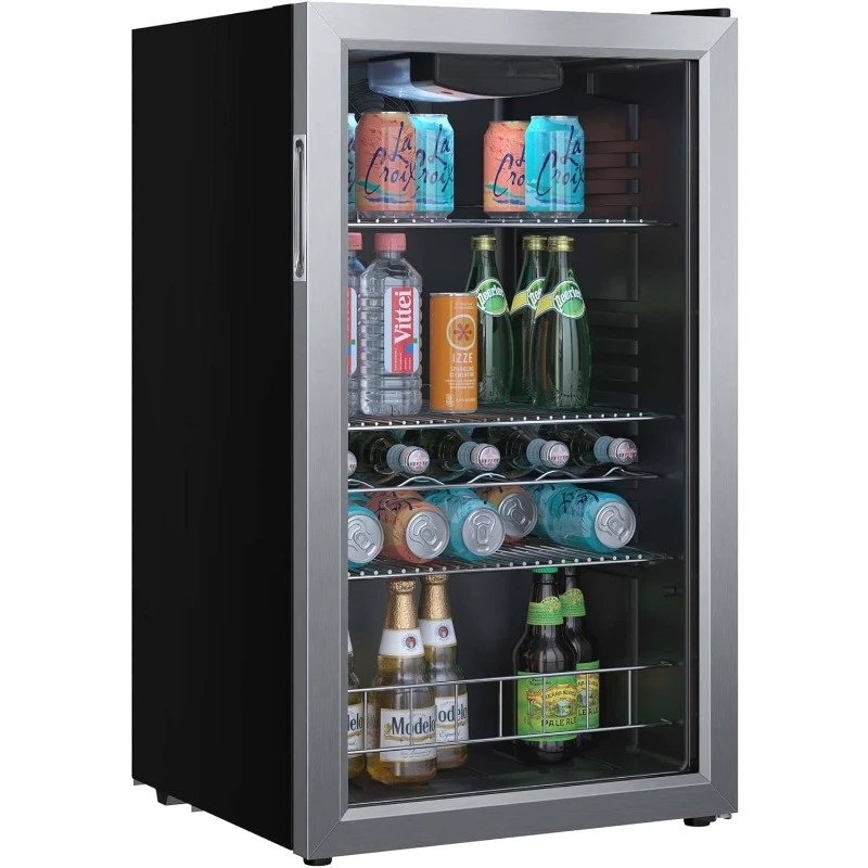 Hot Selling Items Cool Beverage Center Stainless Steel Holds 105 Standard 12-ounce Cans and Up To 5 Bottles of Can Easy To Use