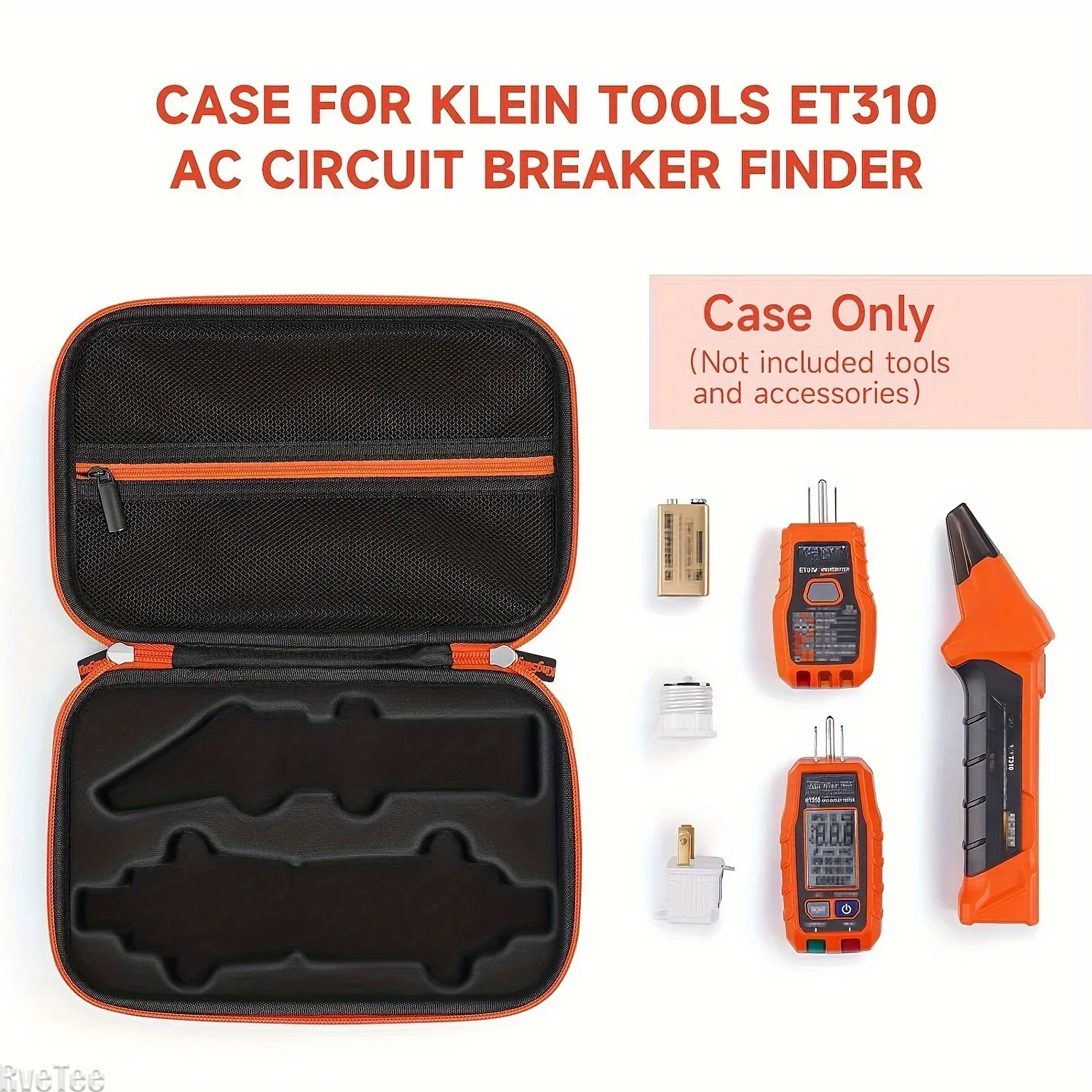 Storage Case for Klein Circuit Breaker Finder, Outlet Repair Kit & GFCI Tester - Box Only