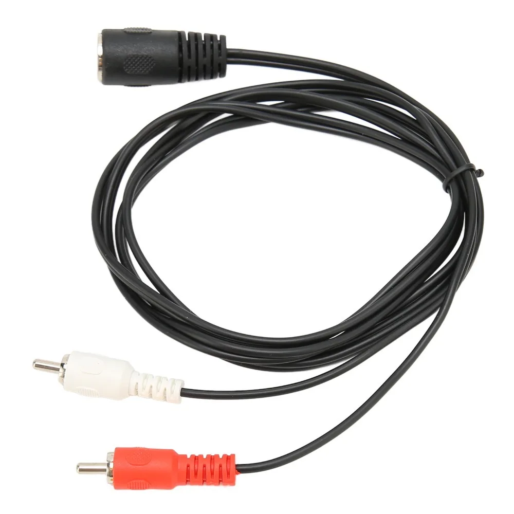 1.5m/4.9ft DIN 7 Pin Female to Dual RCA Male Cable Flexible Plug and Play Sound Adapter Cable RCA Audio Cable Home Audio Setup