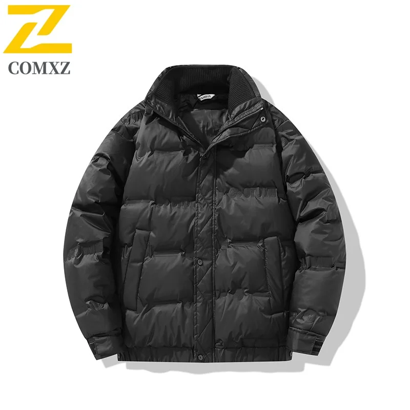 COMXZ Cotton Padded Jacket Windproof Warm Outdoor Workwear Travel Puffer Jacket Street High-Quality Down Jacket Men's Clothing