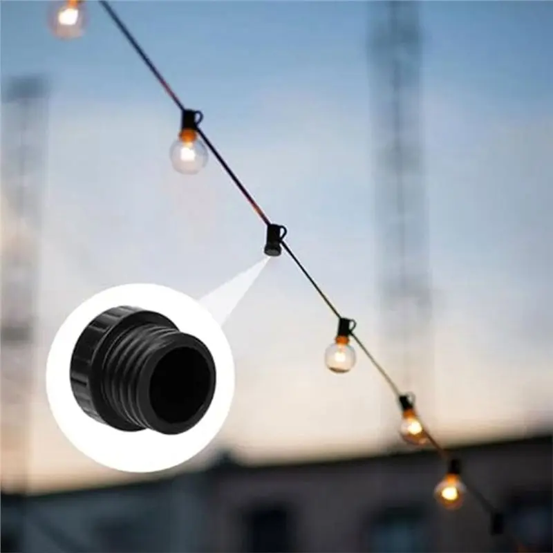 Classic-Light Socket Safety Caps 28Pcs E26 Plug Covers For Light Bulb Socket End Caps Protective Covers For String Lights