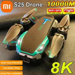 Xiaomi S25 Drone GPS Professional 4K HD Dual Camera Wide-Angle Optical Flow Brushless Motor GPS Dron RC Quadcopter Toy