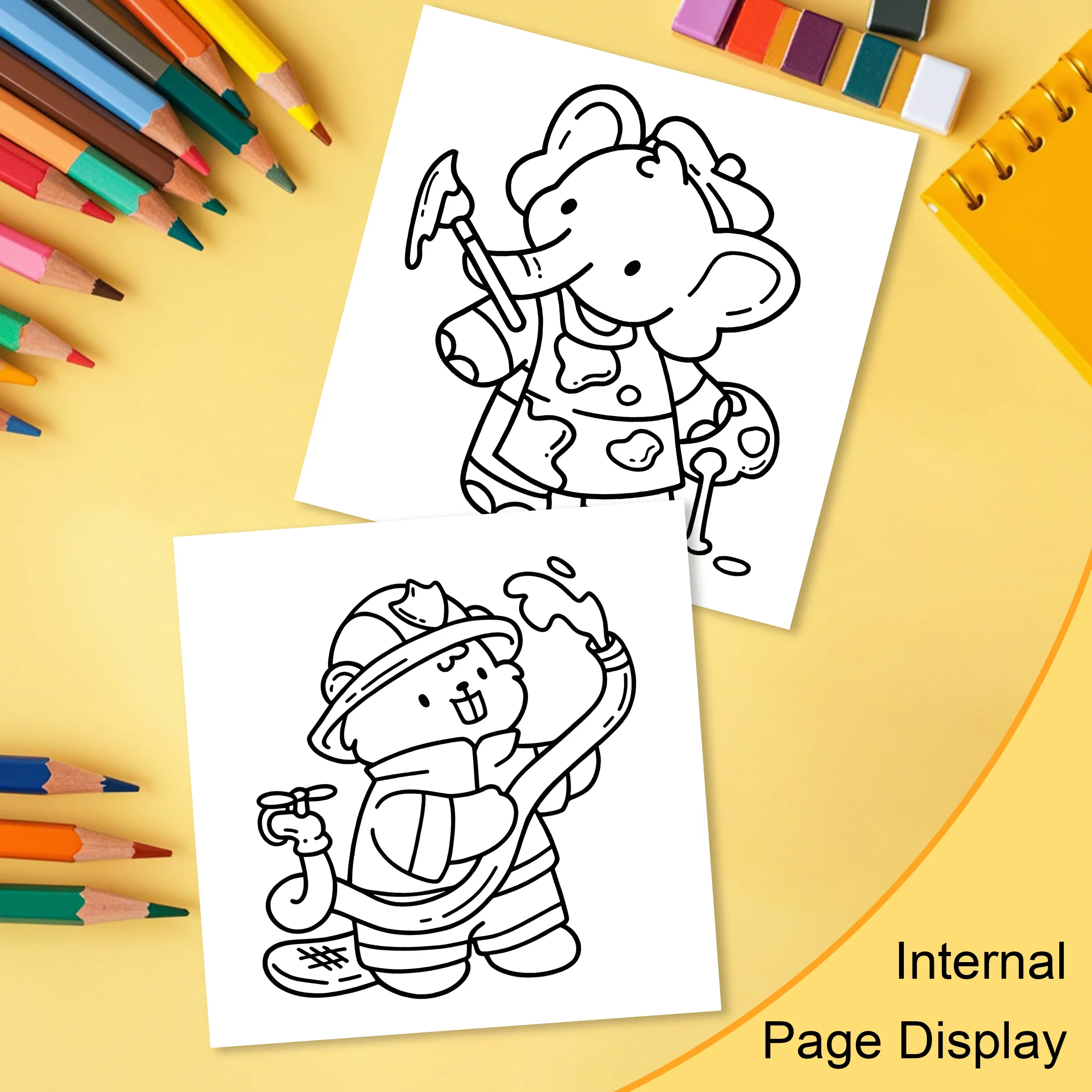 كتاب تلوين أنماط جريئة وسهلة الحيوانات للبالغين، كتاب رسم لطيف، هدية مثالية للحفلات وأعياد الميلاد