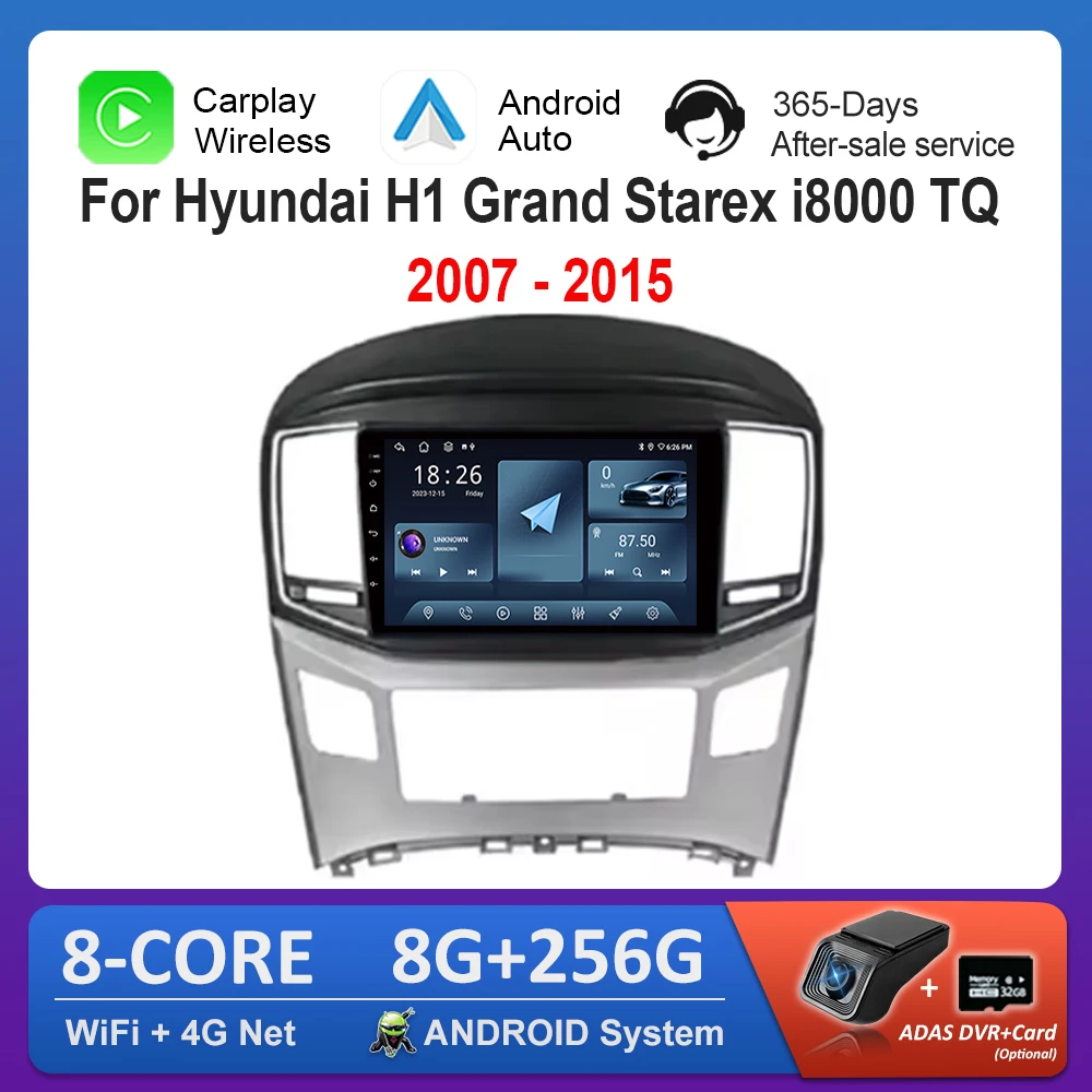 9 inch Android OS for Hyundai H1 Grand Starex i8000 TQ 2007 - 2015 Car Radio Video Multimedia Player GPS 4G Bluetooth Auto Tools