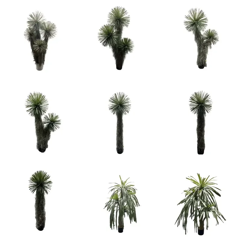 210cm Tall Artificial Sand Green Plant PET PVC Potted Tree Natural Look for Home Wedding Decoration Small Room Outdoor Use