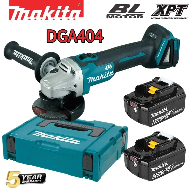 

Original Makita DGA404 100mm Angle Grinder 8500 RPM 720W Power IP54 Rated for Concrete Metal Cutting Professional