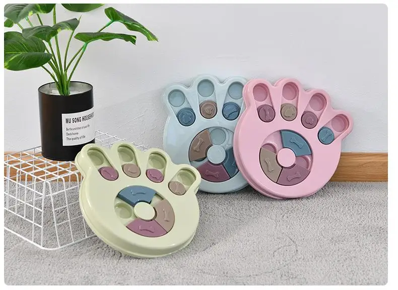 Hundes pielzeug Puzzle Slow Feeder interaktive Erhöhung Welpen iq Futter Spender langsam essen rutsch feste Schüssel Haustier Katze Hunde Trainings spiel – Detail 10