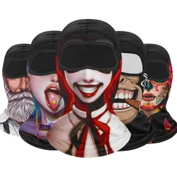 Outdoor Sunscreen Balaclava Motorcycle Skull Face Mask Quick-dry Riding Helmet Liner Cap Venom Ski Mask MTB Bicycle Headgear