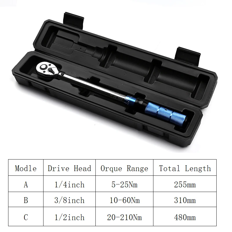 1/4 3/8 1/2 inch Drive Torque Wrench  Professional Automobile Repair Tool Mechanical Hand Tools Ratchet Socket Spanner