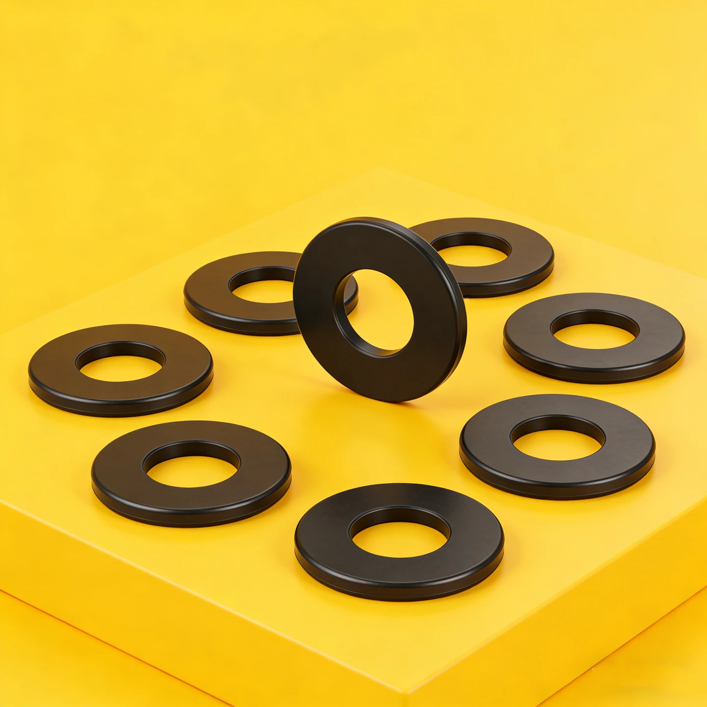H2mm M2-M6mm Flat Washer Gasket NBR VMQ FKM EPDM Fluorine Black Nitrile Rubber Silicone Seals Washer Red White O Ring