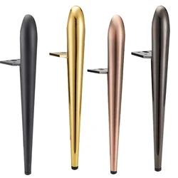 Patas cónicas para muebles, patas de soporte para sofá, armario, mesa, aparador, accesorios de Hardware, 4 unidades