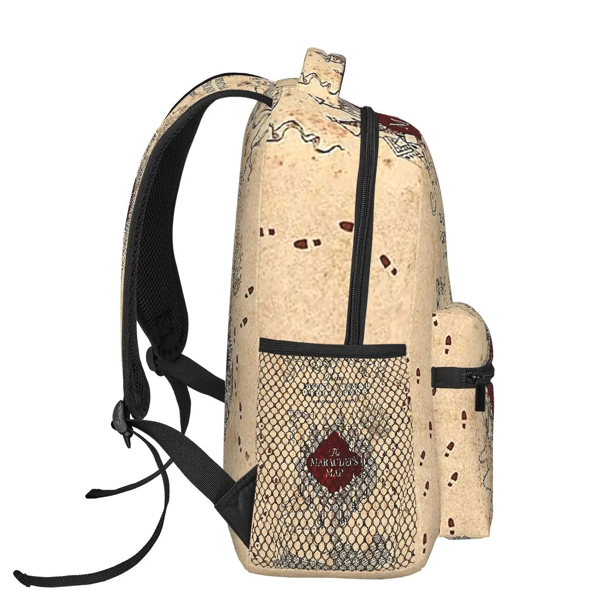 Beige Map The Marauders Map Backpack Hot Sale Daypack Large Capacity Kids BookBag School Bag Shoulder Bags for Men Women view 4