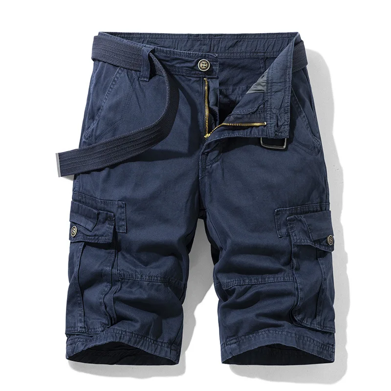Loose Men's American Streetwear Vintage Workwear Shorts Summer New Style Wide Leg Pants Casual Comfortable Men's Fashion