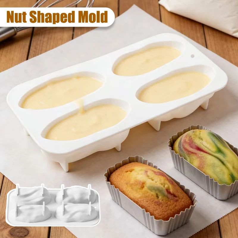 

Pistachios Design Silicone Chocolate Mold Non-Stick Easy Release Food Grade Silicone Mould Mousse Cake Mould Kitchen Bakeware