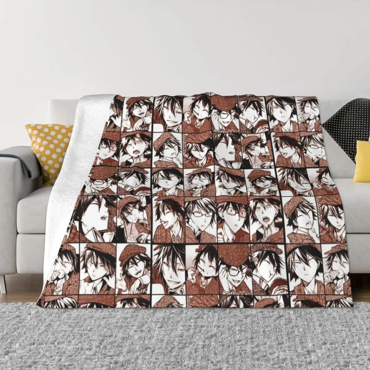 

Ranpo Bungou stray d collage- manga color version Throw Blanket Bed Fashionable Blanket Blanket For Baby