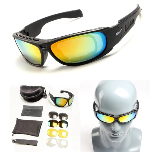 Daisy C6 gafas polarizadas tácticas gafas militares gafas de sol militares pistola de aire para hombres Color bala tiro gafas protectoras