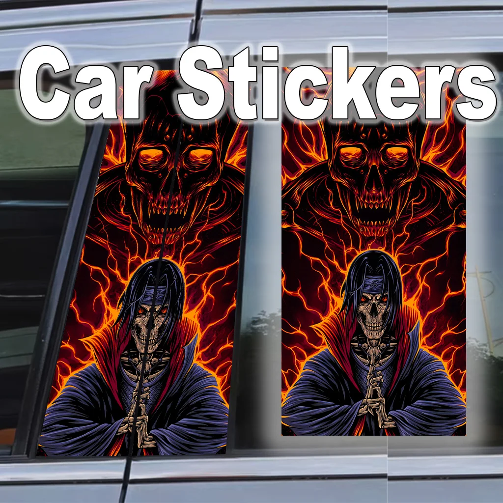 

Naruto Anime Car B Pillar Stickers Waterproof Self-Adhesive Poster Auto Exterior Gift Scratch-Resistant Decal Easy Apply Decor