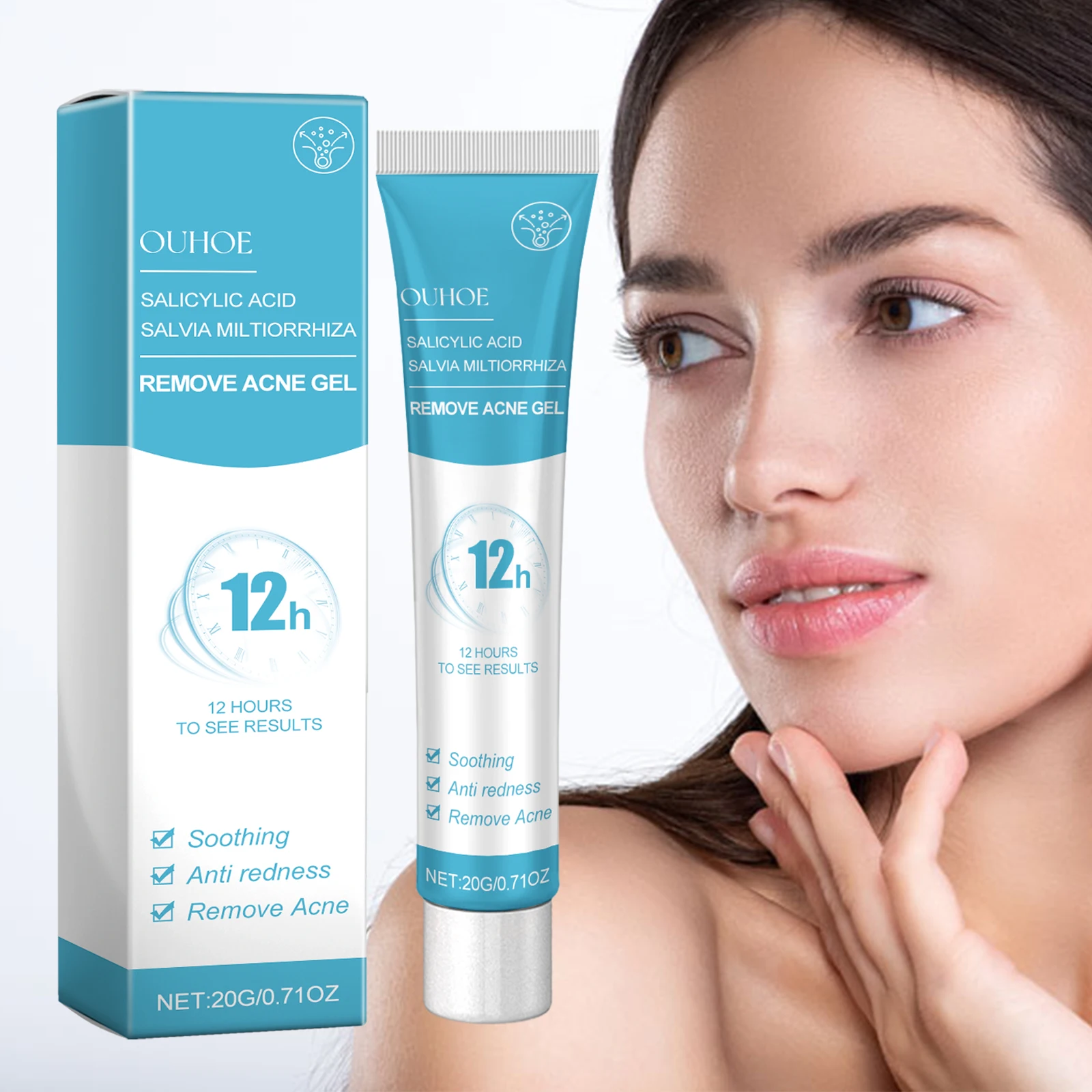 

Facial Acne Repair Cream with Closed Mouth Acne and Diluted Marks Treatment Soothing and Moisturizing Cream for Acne-Prone Skin