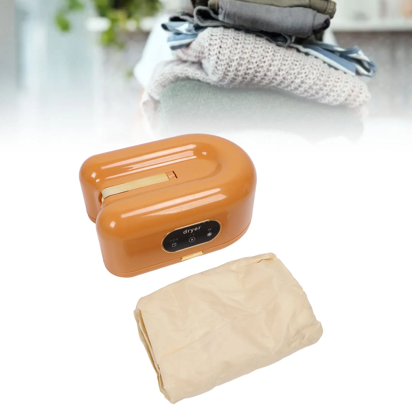 Portable Clothes Dryer 600W Quiet Safe Fast Compact Foldable Electric Drying Machine with Dry Bag for Travel Apartment RV