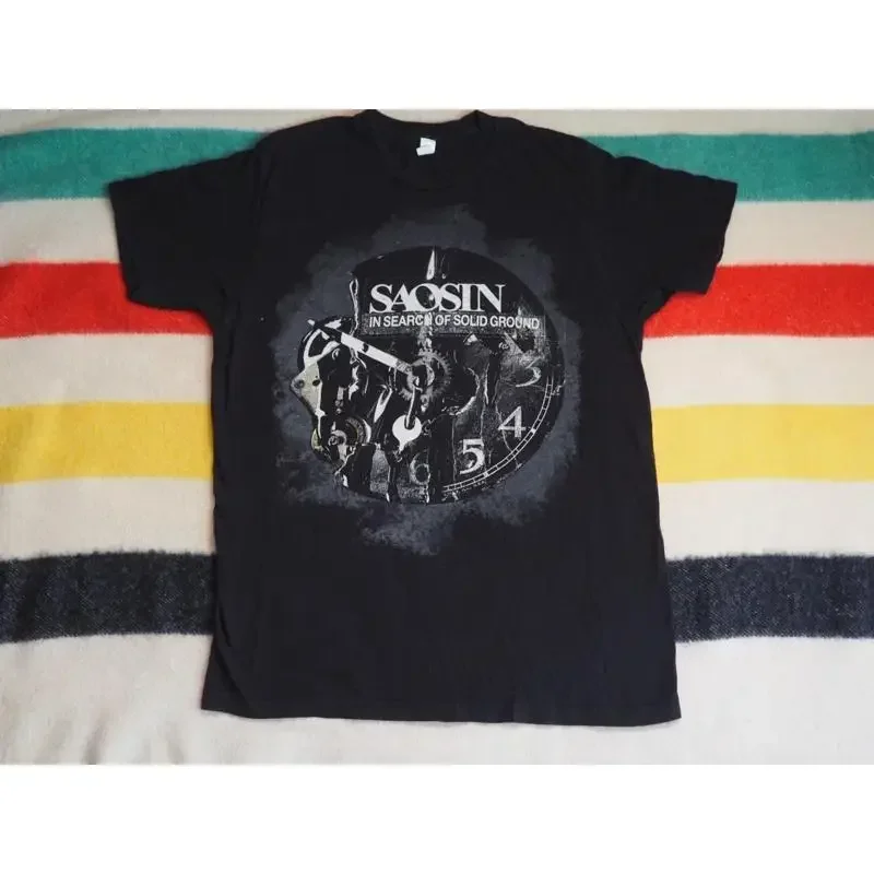 Saosin In Search Solid Ground 2009 Tour Hardcore Black Band T Shirt Mens L