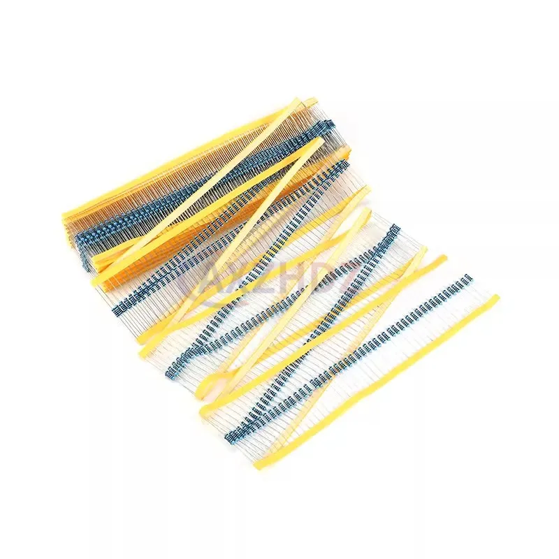 50 قطعة 1/2 واط 0.5 واط 1R - 1 متر مقاوم من غشاء معدني 1% 2R 10R 22R 47R 100R 330R 2k 1K 4.7K 10K 100K 4.7 51 47 62 75 100 120 510 أوم K Ω