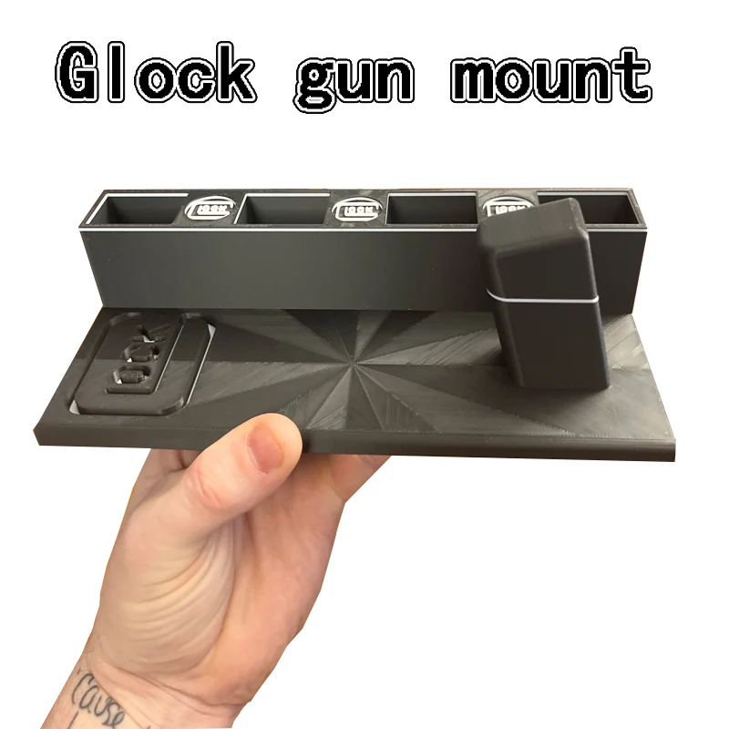 

NEW Glock Gun Rack 4 Magazine Holders G19 G17 G34 Universal Tactical Gun Rack For Double-Stack 9mm/.40 S&W/.357 Sig Glock Pistol