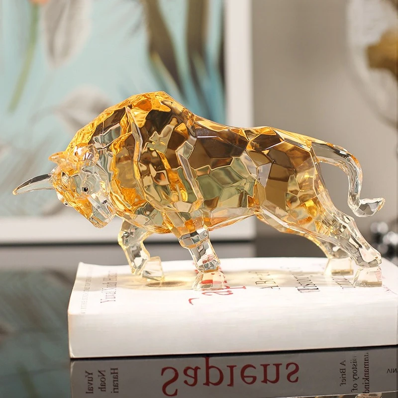 Modern Light Luxury High-end Geometric Animal Ornament Acrylic Deer Handicraft Crystal