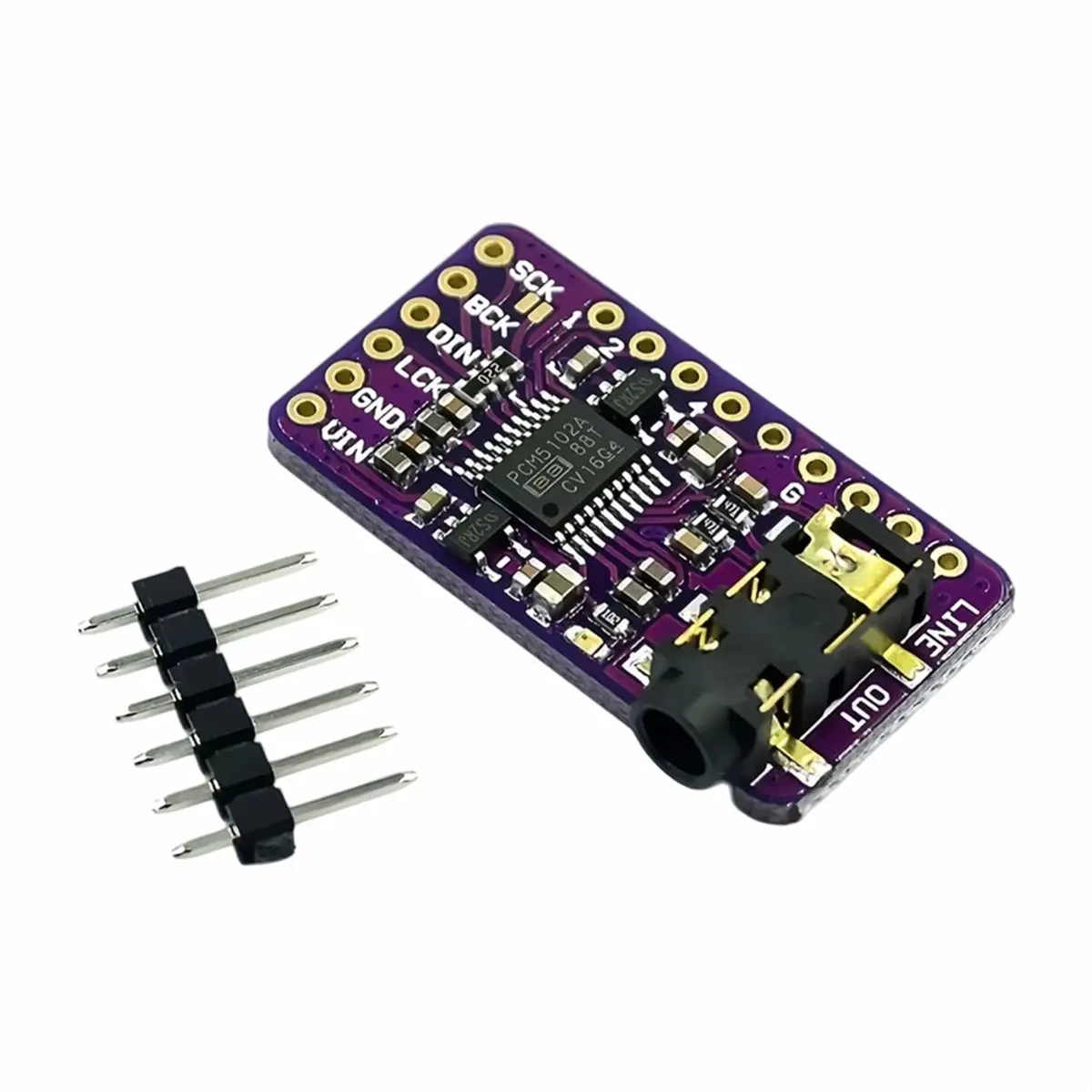 -PCM5102 I2S IIS Decoder Board High-Quality Lossless Digital Audio Module for Microcontroller Raspberry P