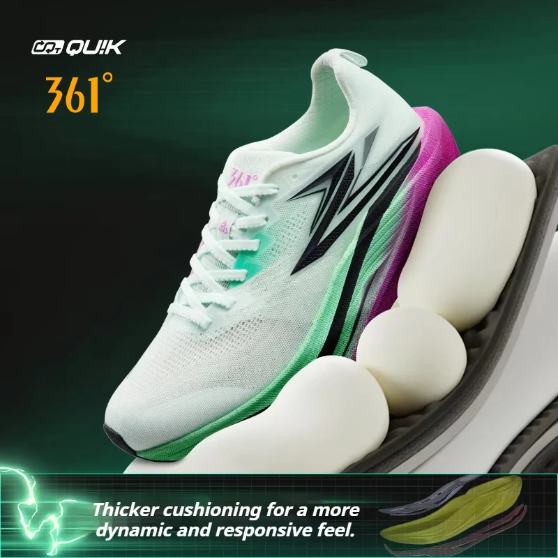 

361 DEGREES Flame 5.0 Mix Men Running Shoes New Racing Marathon Stable Speed Boost Quick Response Trendy Male Sneakers 672612214