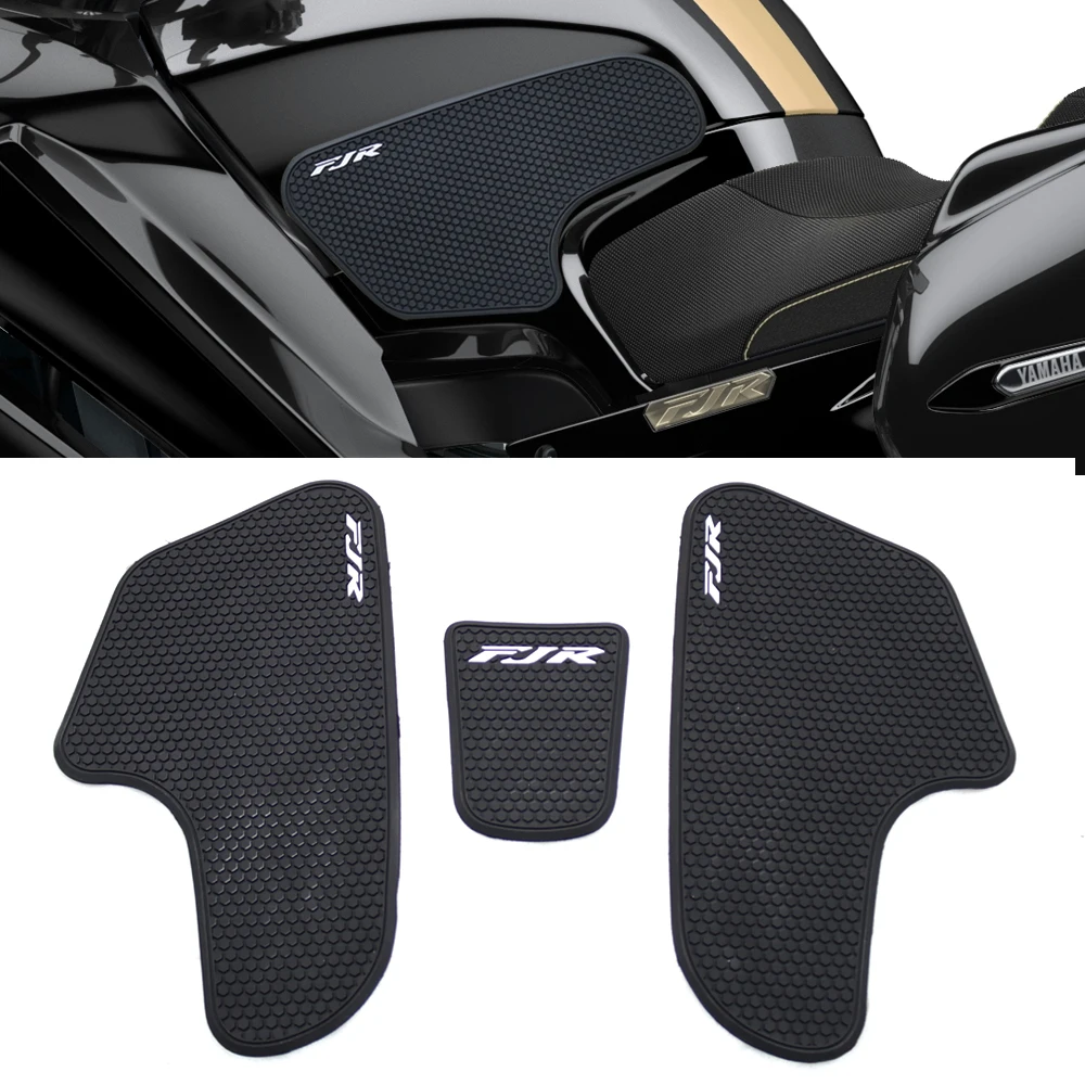 

For FJR1300 FJR 1300 [5JW1 2006-] Motorcycle Non-slip Side Fuel Tank Stickers Waterproof Pad Rubber Sticker FJR1300