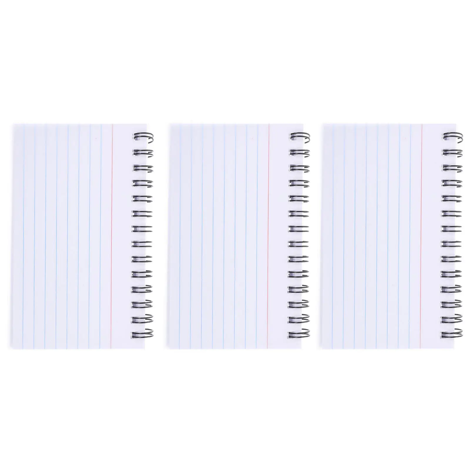 3Pcs Review Cards Small Notepads Spiral Notebook Coil Design Portable Pocket Memo Pads Study Flash Cards Planner Daily to Do