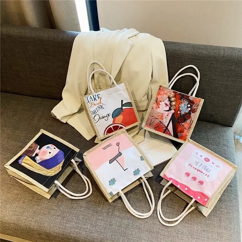 

Luxury Canvas Tote Large Capacity Designer Shoulder Bag Cartoon Anime Handbag ForSchool Work Travel Shopping Schoolbag
