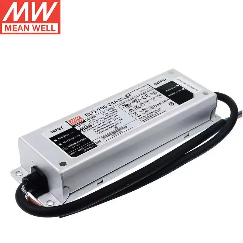 

TaiWan MEANWELL ELG-100-24A-3Y Constant Voltage LED lighting Driver Buit-in active PFC Function AC-DC indoor outdoor