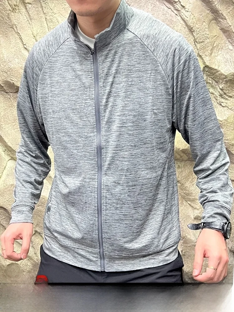 

Nordic Single 360 Deee High Elastici Lightweight Sport Jaet Qui Dry Breathable Casual Stand Collar Zipper Coat for Me...