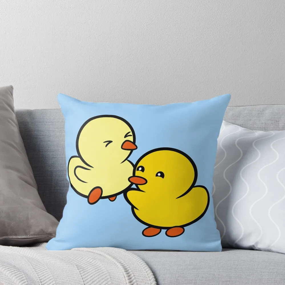 

Duckie and Duck: Jumpy Throw Pillow christmas decorations 2025 Luxury Room Decorative Cushions Elastic Cover For Sofa pillow