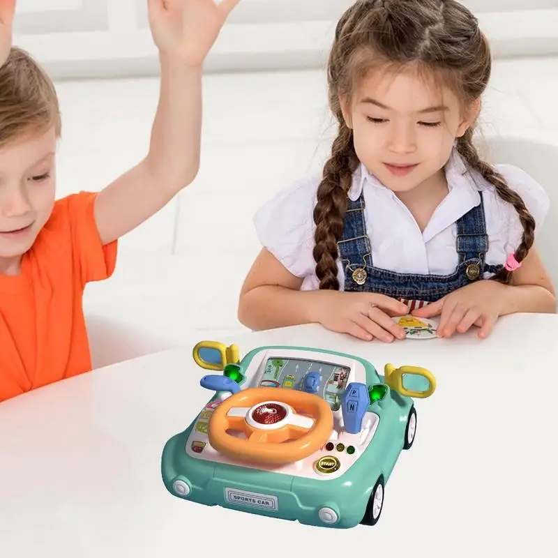 Toy Steering Wheel Pretend Play Driving Learning Toy Steering Wheel Simulation Driving Toy Safe And Multifunctional For Kids And