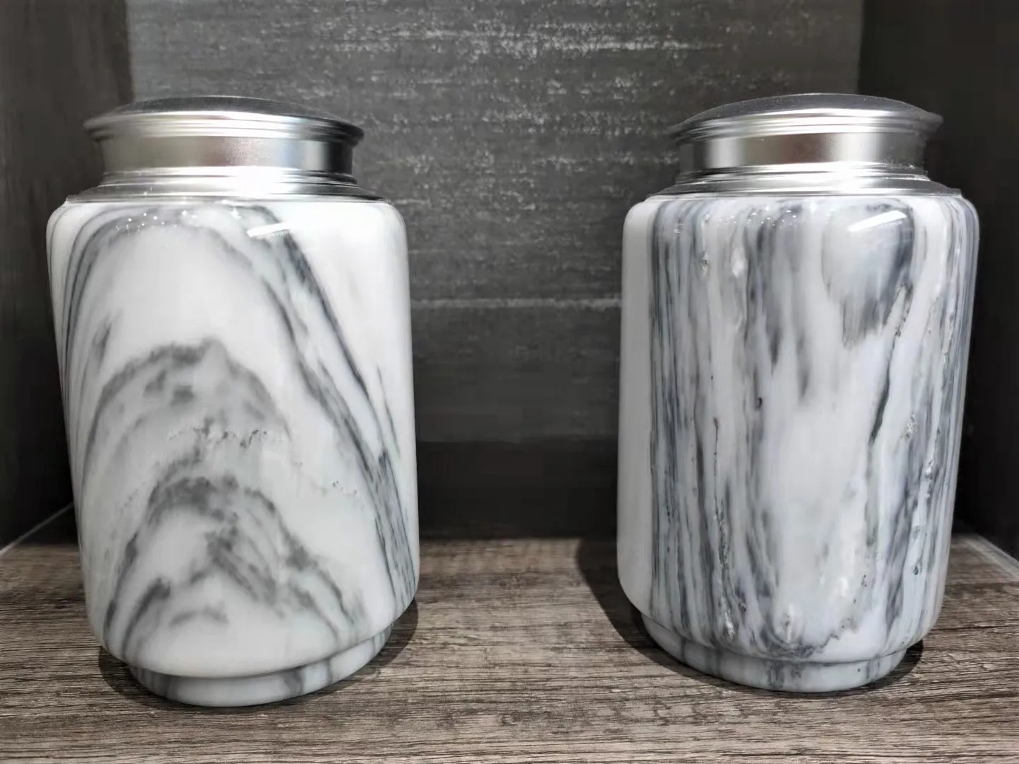 natural marble blue stone Pet Ashes Urn Cremation Ash Holder Animal human marble Funeral Memorial locket Burial ashes Urn casket