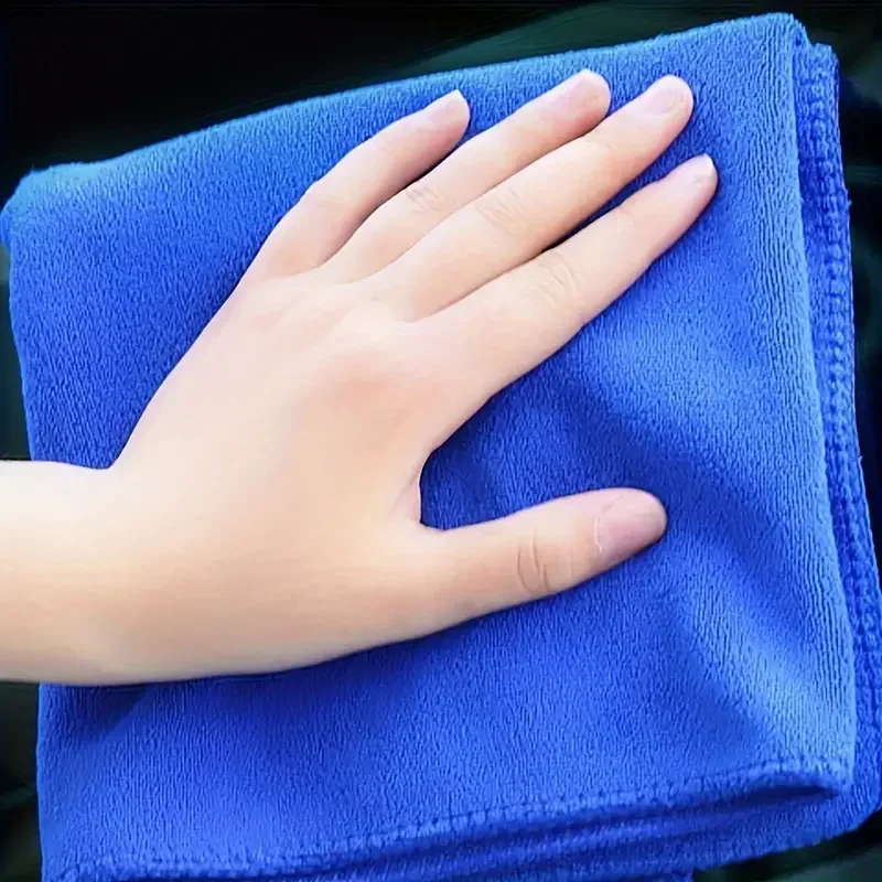 Soft Car Wash Microfiber Towels Drying Cloth Hemming Wash Towel Water Suction Polishing Duster Car Cleaning Tools 30x30cm